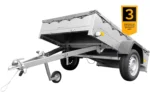 Anhänger für Pkws Garden Trailer 201 KIPP 200×125 cm 750 kg [mit Flachplane, Stützrad und Flachplaneträger]-Neu – Bild 3