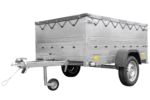 Anhänger kippbar Garden Trailer 201 KIPP mit zusätzlichen Bordwänden, Stützrad und Flachplane-Neu – Bild 4