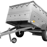 Anhänger kippbar Garden Trailer 201 KIPP mit zusätzlichen Bordwänden, Stützrad und Flachplane-Neu