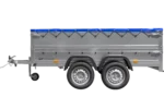 Anhänger mit zwei Achsen Garden Trailer 264/2 KIPP inkl. zusätzliche Bordwände und Flachplane-Neu – Bild 7