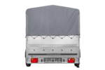 Einachsanhänger 264×150 UNITRAILER GARDEN 265 KIPP mit zusätzlichen Bordwänden, H-800-Rahmen und grauer Plane – Bild 6