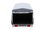 Einachsanhänger auf Federn 200×125 UNITRAILER GARDEN 201/R KIPP mit H-800-Rahmen und grauer Plane – Bild 7