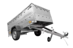 Faltbarer Pkw Anhänger Garden Trailer 230 KIPP mit zusätzlichen Bordwänden, Stützrad, Flachplane und Planenträgern]-Neu