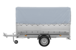 Kfz Anhänger mit Plane GARDEN TRAILER 264 KIPP [mit Stützrad, zusätzlichen Bordwänden, Hochplane und Hochspriegel] – Bild 3