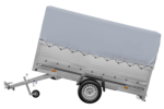 Kfz Anhänger mit Plane GARDEN TRAILER 264 KIPP [mit Stützrad, zusätzlichen Bordwänden, Hochplane und Hochspriegel] – Bild 4