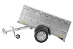 Kippbarer Pkw Anhänger Garden Trailer 200 KIPP mit zusätzlichen Bordwänden, Stützrad und Flachplane-Neu – Bild 3