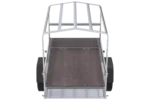 Kipper Anhänger 750 kg Garden Trailer 150 KIPP 150×106 cm [mit Hochplane, Hochspriegel und Stützrad]-Neu – Bild 6