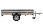 Kipper Pkw Anhänger Garden Trailer 230 KIPP [230 cm x 125 cm] mit Flachplane, Stützrad und Planenträger – Bild 4