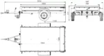 Kipper Pkw Anhänger Garden Trailer 230 KIPP [230 cm x 125 cm] mit Flachplane, Stützrad und Planenträger-Neu – Bild 2