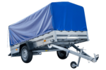 Langer PKW-Anhänger Garden Trailer 264 KIPP mit Hochplane, Spriegel und Stützrad-Neu