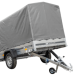 PKW Anhänger 230×125 Garden Trailer 230 KIPP Unitrailer 750 kg mit Stützrad, 110 cm hoher Plane und Hochspriegel-Neu