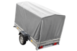PKW Anhänger 230×125 Garden Trailer 230 KIPP Unitrailer 750 kg mit Stützrad, 110 cm hoher Plane und Hochspriegel – Bild 4