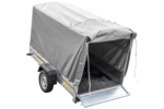 PKW Anhänger 230×125 Garden Trailer 230 KIPP Unitrailer 750 kg mit Stützrad, 110 cm hoher Plane und Hochspriegel-Neu – Bild 6