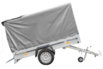PKW Anhänger 230×125 Garden Trailer 230 KIPP Unitrailer 750 kg mit Stützrad, 110 cm hoher Plane und Hochspriegel-Neu – Bild 7