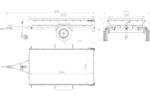 PKW-Anhänger 230×125 UNITRAILER GARDEN 230 FD mit BIS-Bordwänden, H-800-Gestell und blauer Plane – Bild 2