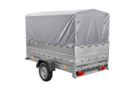PKW-Anhänger 230×125 UNITRAILER GARDEN 230 FD mit BIS-Seiten, H-800-Gestell und grauer Plane – Bild 6