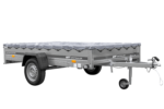 PKW Anhänger 264×150 UNITRAILER GARDEN 265 KIPP mit Flachplanenträger und grauer Plane – Bild 4