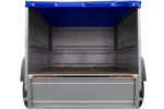 Pkw Anhänger Neu Garden Trailer 150 KIPP mit zusätzlichen Bordwänden, Stützrad und blauer Flachplane-Neu – Bild 4