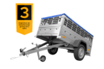 Pkw Planen Anhänger GARDEN TRAILER 200 KIPP mit Laubgitteraufsatz, Stützrad, Flachplane – Bild 5