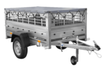 Pkw Planenanhänger GARDEN TRAILER 200 KIPP mit Laubgitteraufsatz, Stützrad, Flachplane – Bild 6