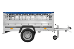 Pkw Planenanhänger GARDEN TRAILER 200 KIPP mit Laubgitteraufsatz, Stützrad, Flachplane und Planenträger – Bild 7