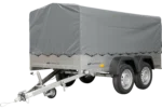 Unitrailer Garden Trailer Anhänger 264/2 Kipp Mit Stützrad, Spriegel Und Grauer Plane-Neu