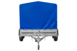 Zweiachsanhänger 264×150 UNITRAILER GARDEN 265/2 KIPP mit Rahmen H-1100 und blauer Plane – Bild 4
